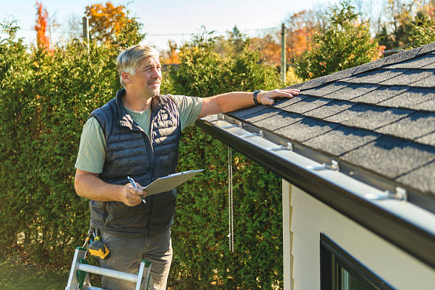 Professional Roofing technician working in Woolwich, ME
